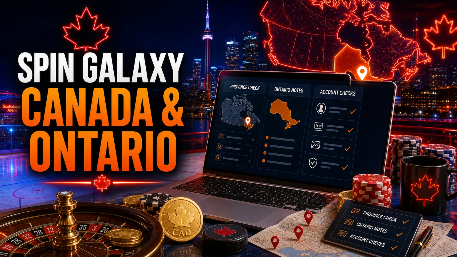Spin Galaxy Casino Availability in Canada and Ontario Canada content banner