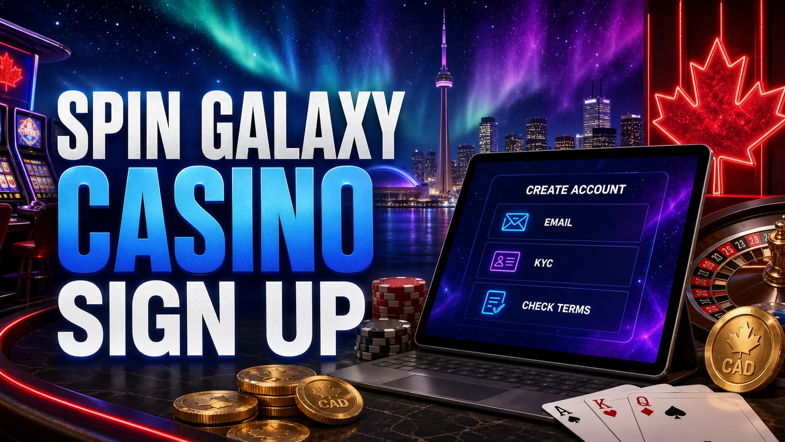 Spin Galaxy Casino Sign Up and Account Setup Canada content banner
